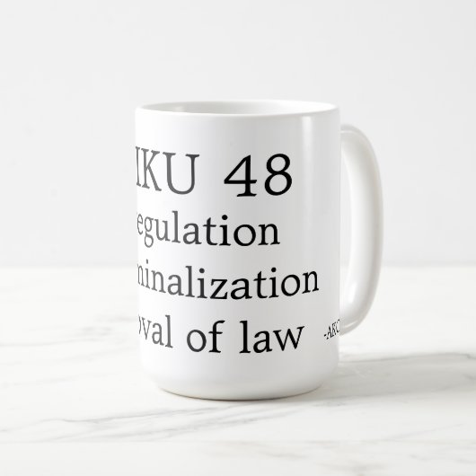 HAIKU 48 KOFFIEMOK (Voorkant rechts)