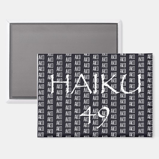 HAIKU 49-MAGNEET MAGNEET (Voorkant / Achterkant)