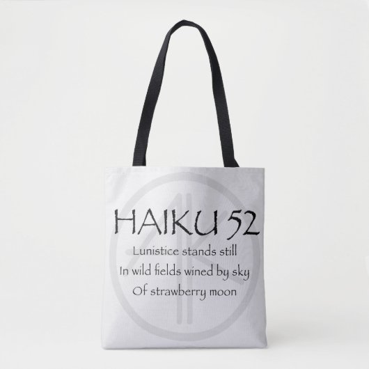 HAIKU 52 TOTE BAG (Voorkant)
