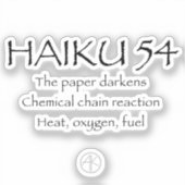 HAIKU 54 STICKER (Voorkant)