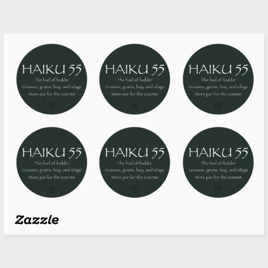 HAIKU 55 RONDE STICKER (Vel)