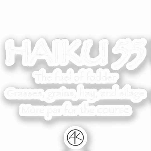 HAIKU 55 STICKER (Voorkant)
