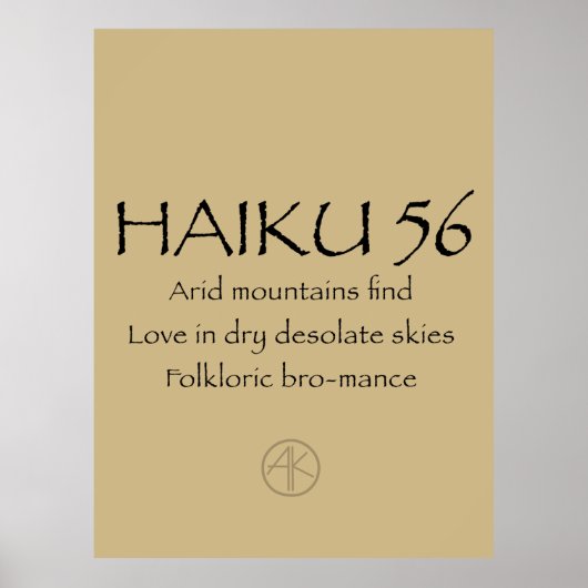 HAIKU 56 POSTER (Voorkant)