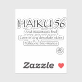 HAIKU 56 STICKER (Vel)