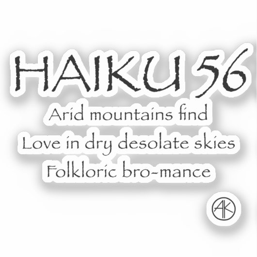 HAIKU 56 STICKER (Voorkant)
