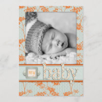 Haiku-Baby-aankondigingskaart