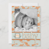 Haiku-Baby-aankondigingskaart Aankondiging (Voorkant)