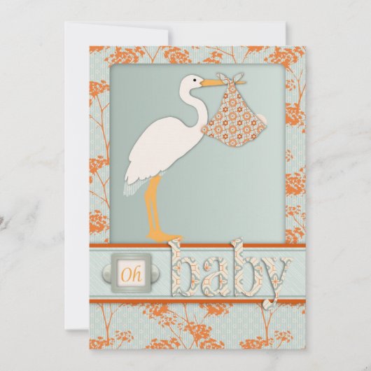 Haiku Baby-uitnodigingskaart Kaart (Voorkant)