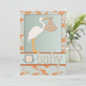 Haiku Baby-uitnodigingskaart Kaart (Staand voorkant)