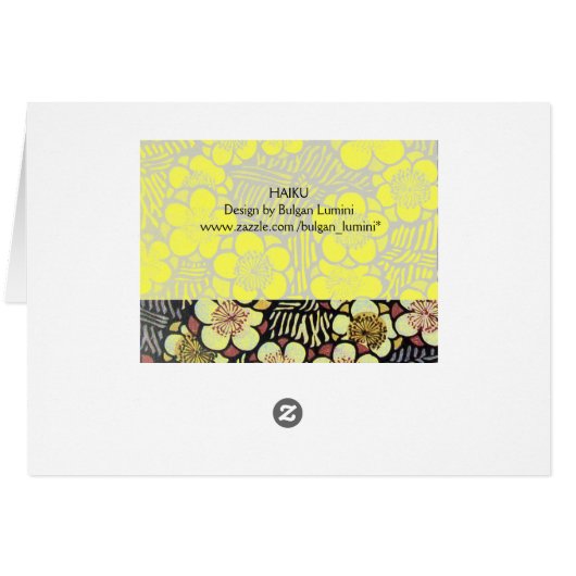 HAIKU/BLACK WHITE PINK YELLOW SPRINGSTROMEN (Achterkant Horizontaal)