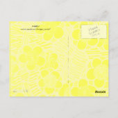 HAIKU/BLACK WHITE PINK YELLOW SPRINGSTROMEN BRIEFKAART (Achterkant)