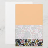 HAIKU/BLACK WHITE PINK YELLOW SPRINGSTROMEN BRIEFPAPIER (Voorkant / Achterkant)