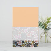 HAIKU/BLACK WHITE PINK YELLOW SPRINGSTROMEN BRIEFPAPIER (Staand voorkant)