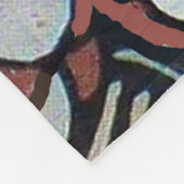 HAIKU/BLACK WHITE PINK YELLOW SPRINGSTROMEN FLEECE DEKEN (Hoek)