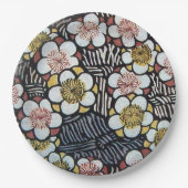 HAIKU/BLACK WHITE PINK YELLOW SPRINGSTROMEN PAPIEREN BORDJE (Voorkant)