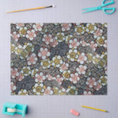 HAIKU/BLACK WHITE PINK YELLOW SPRINGSTROMEN TISSUEPAPIER (Craft)