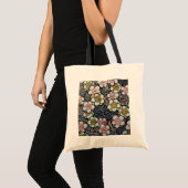 HAIKU/BLACK WHITE PINK YELLOW SPRINGSTROMEN TOTE BAG (Voorkant (product))