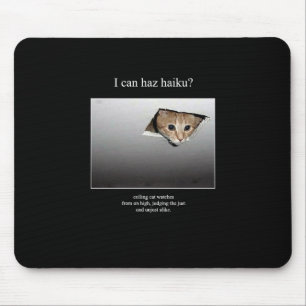 haiku cat 18 mousepad muismat