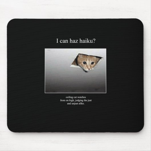 haiku cat 18 mousepad muismat (Voorkant)