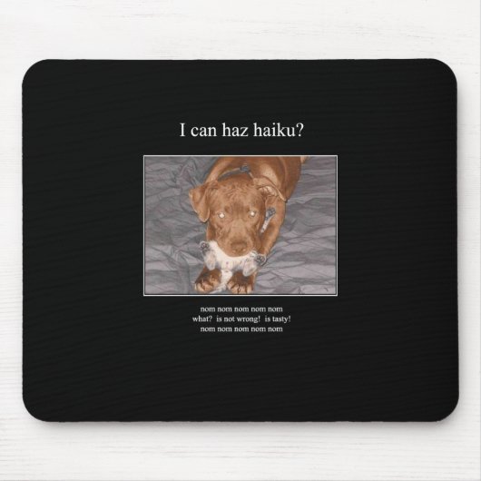 haiku cat 6 mousepad muismat (Voorkant)