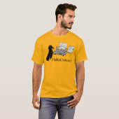 Haiku Crow-typering T-shirt (Voorkant volledig)
