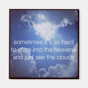 haiku Fridge Magnet - Soms is het zo hard