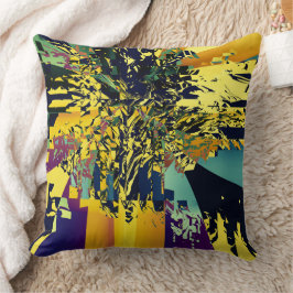 Haiku Japanse Poëzie Kleurrijk Patroon Kussen