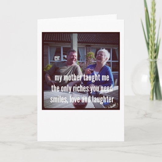 Haiku Kaarten - Mijn moeder heeft het me geleerd (Voorkant)