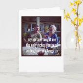 Haiku Kaarten - Mijn moeder heeft het me geleerd (Gele Bloem)