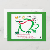 Haiku - Kikkersfeest Briefkaart (Voorkant / Achterkant)