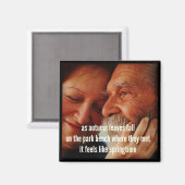 Haiku koelkastmagneet - als herfstbladeren Herfst Magneet (Voorkant / Achterkant)