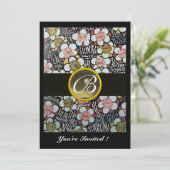 HAIKU / LENTE BLOEMEN GRIJZE AGATE EDELSTEEN MONOG KAART (Staand voorkant)