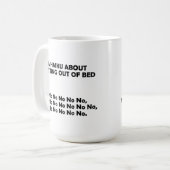 Haiku Opstaan Uit Bed Grappige Mok (Voorkant links)