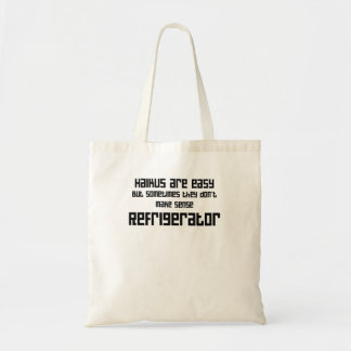 Haiku Poem Tote Bag