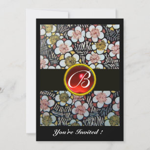 HAIKU RED RUBY MONOGRAM wit zwart Kaart