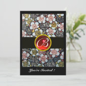 HAIKU RODE RUBY MONOGRAM wit bruin zwart Kaart (Staand voorkant)