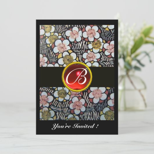 HAIKU RODE RUBY MONOGRAM wit bruin zwart Kaart (Staand voorkant)