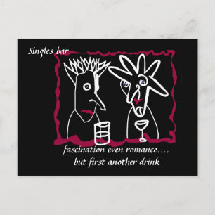 Haiku - Singles Bar Briefkaart