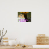 Haiku van de Hamster 1 Poster (Keuken)
