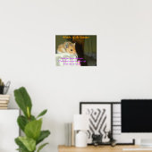 Haiku van de Hamster 1 Poster (Thuiskantoor)