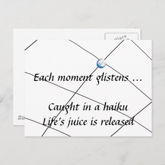Haiku - vruchtensap briefkaart (Voorkant / Achterkant)