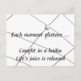 Haiku - vruchtensap briefkaart
