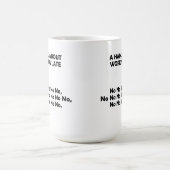 Haiku werkt te laat Funny Mug Koffiemok (Center)