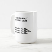 Haiku werkt te laat Funny Mug Koffiemok (Voorkant links)