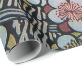 HAIKU ZWART WIT ROZE GELE LENTE BLOEMEN CADEAUPAPIER (Rol Hoek)