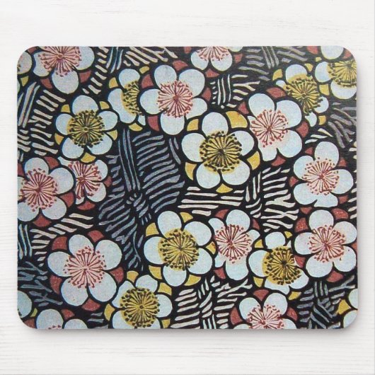 HAIKU/ ZWART WIT ROZE LENTE BLOEMEN MUISMAT (Voorkant)