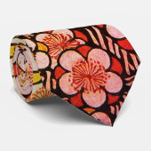 HAIKU/ZWARTE WIT-GEEL SPRINGSTROMEN STROPDAS (Opgerold)