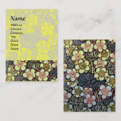 HAIKU/ZWARTE WIT-GEEL VISITEKAARTJE (Voorkant / Achterkant)