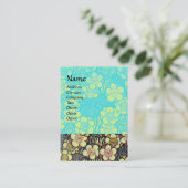 HAIKU/ZWARTE WITTE BLAUWE TURQUOÏNE-SPRINGSTROMEN VISITEKAARTJE (Staand voorkant)