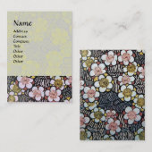 HAIKU/ZWARTE WITTE DRUKPINKSPRINGSTROMEN VISITEKAARTJE (Voorkant / Achterkant)